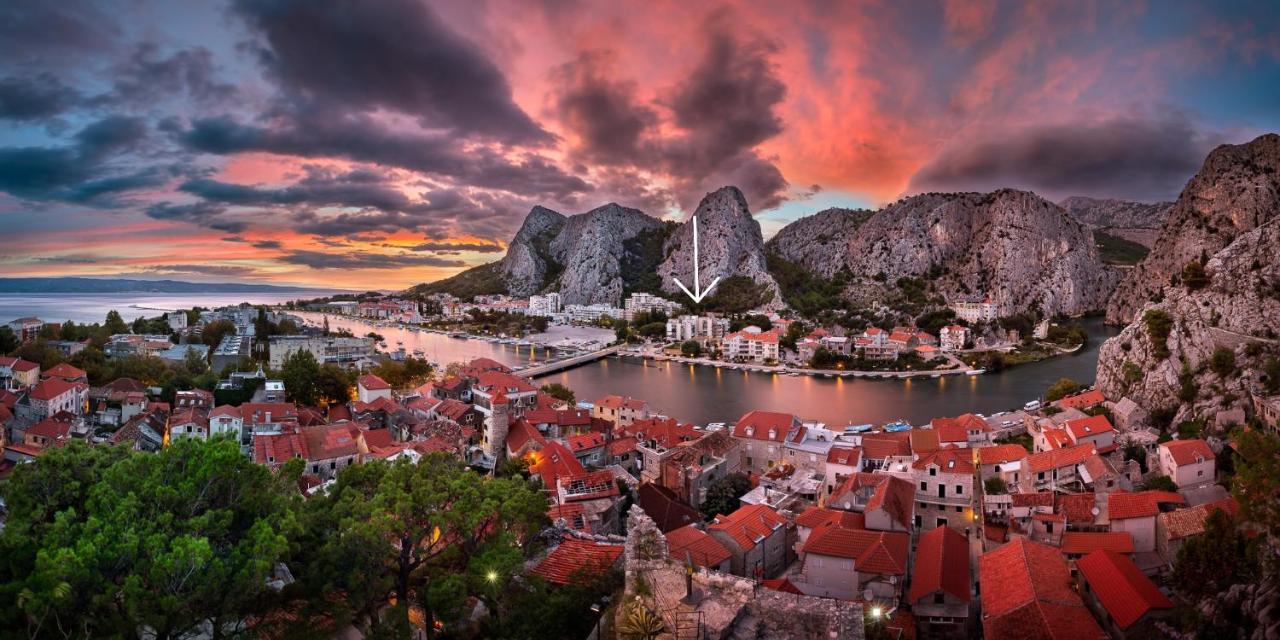 Apartmán Penthouse Maremonte Omiš Exteriér fotografie